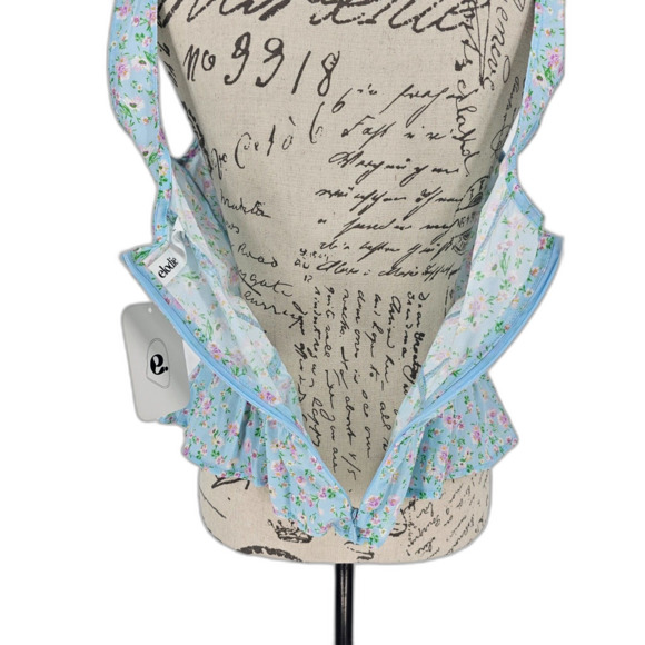 Elodie NWT Square Neck Peplum Tank Top Large - Picture 6 of 13